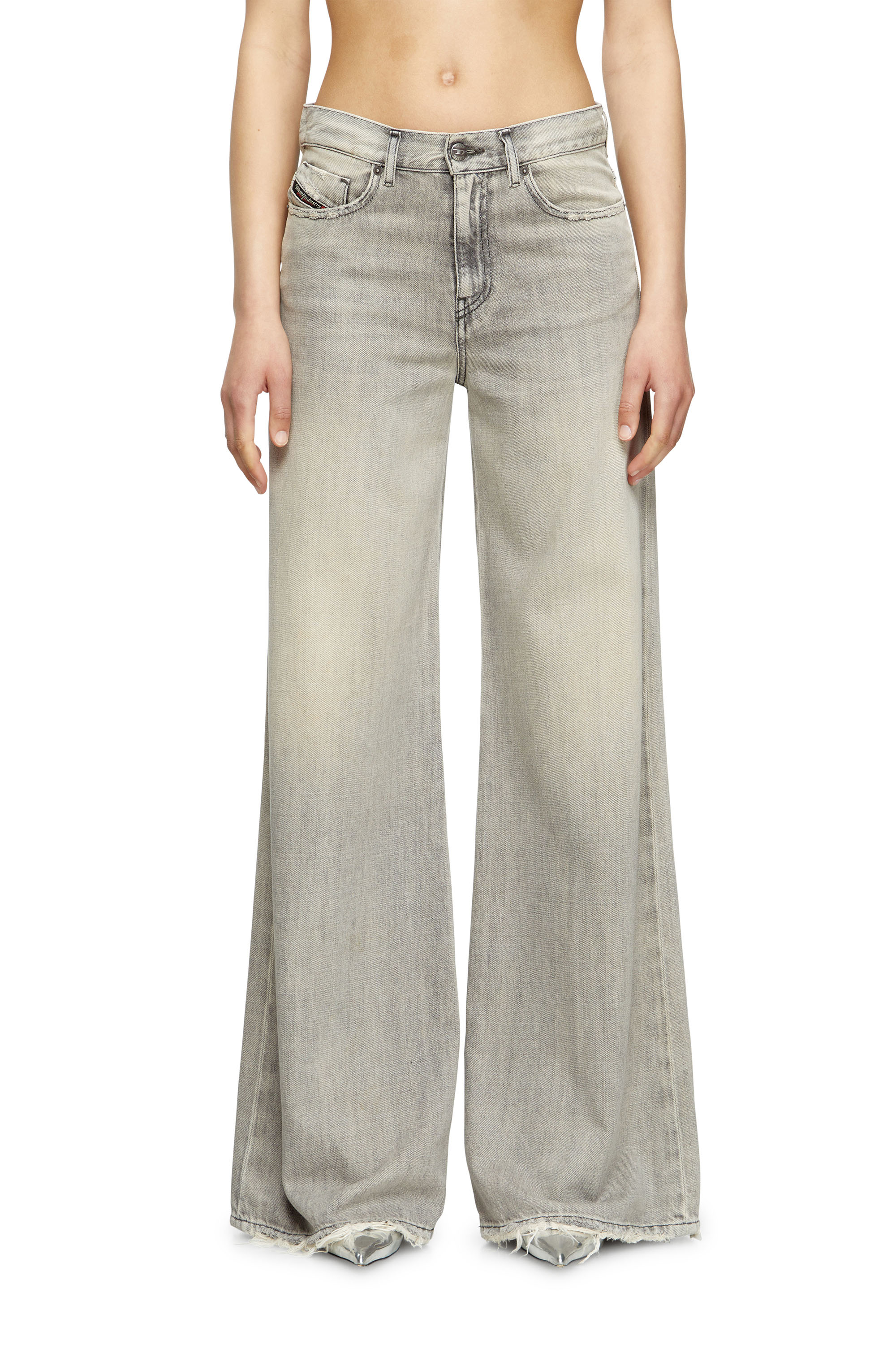 Diesel - Woman's Flare Jeans 1978 D-Akemi 068RU, Grey - 2